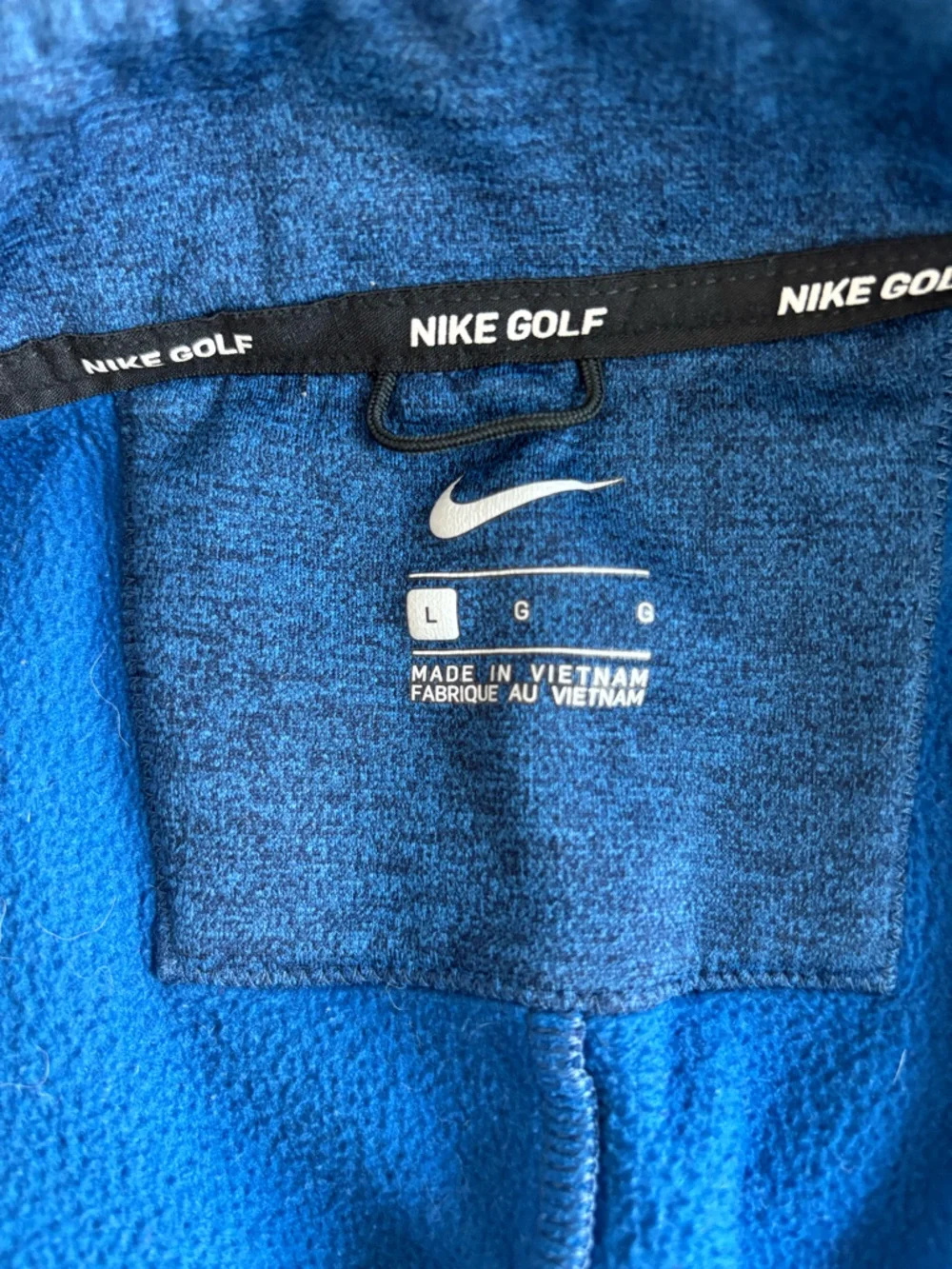 Nike Golf Dark Blue Half-Zip Fleece Pullover